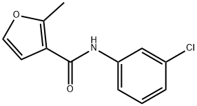 N-(3-chlorophenyl)-2-methylfuran-3-carboxamide Struktur