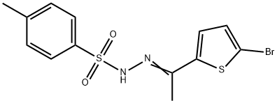 N-[(E)-1-(5-bromothiophen-2-yl)ethylideneamino]-4-methylbenzenesulfonamide Struktur