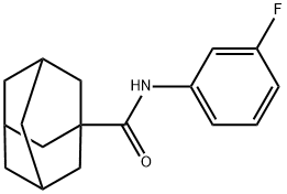 N-(3-fluorophenyl)adamantane-1-carboxamide Struktur