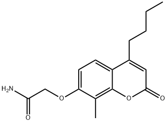 2-(4-butyl-8-methyl-2-oxochromen-7-yl)oxyacetamide Struktur