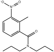 2-methyl-3-nitro-N,N-dipropylbenzamide Struktur