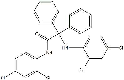 2-(2,4-dichloroanilino)-N-(2,4-dichlorophenyl)-2,2-diphenylacetamide Struktur