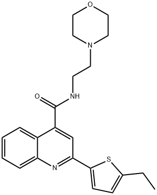 2-(5-ethylthiophen-2-yl)-N-(2-morpholin-4-ylethyl)quinoline-4-carboxamide Struktur