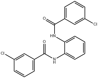 3-chloro-N-[2-[(3-chlorobenzoyl)amino]phenyl]benzamide Struktur