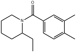 (3,4-dimethylphenyl)-(2-ethylpiperidin-1-yl)methanone Struktur