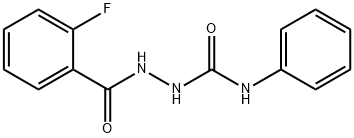 1-[(2-fluorobenzoyl)amino]-3-phenylurea Struktur