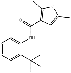 N-(2-tert-butylphenyl)-2,5-dimethylfuran-3-carboxamide Struktur