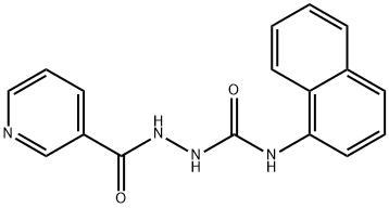 1-naphthalen-1-yl-3-(pyridine-3-carbonylamino)urea Struktur