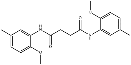 N,N'-bis(2-methoxy-5-methylphenyl)butanediamide Struktur