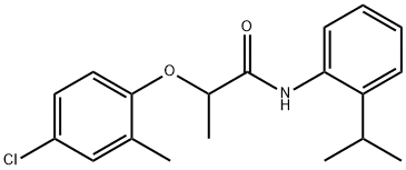 2-(4-chloro-2-methylphenoxy)-N-(2-propan-2-ylphenyl)propanamide Struktur