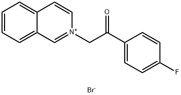 1-(4-fluorophenyl)-2-isoquinolin-2-ium-2-ylethanone bromide Struktur