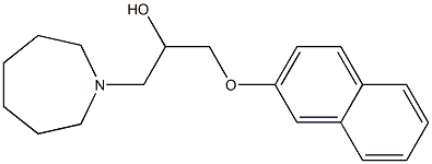 1-(azepan-1-yl)-3-naphthalen-2-yloxypropan-2-ol Struktur