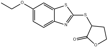 3-[(6-ethoxy-1,3-benzothiazol-2-yl)sulfanyl]oxolan-2-one Struktur