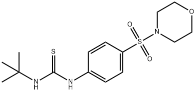 1-tert-butyl-3-(4-morpholin-4-ylsulfonylphenyl)thiourea Struktur