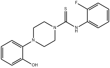 N-(2-fluorophenyl)-4-(2-hydroxyphenyl)piperazine-1-carbothioamide Struktur