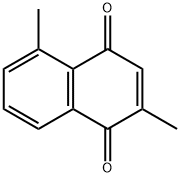 2,5-dimethylnaphthalene-1,4-dione Struktur