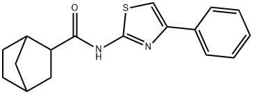 N-(4-phenyl-1,3-thiazol-2-yl)bicyclo[2.2.1]heptane-3-carboxamide Struktur