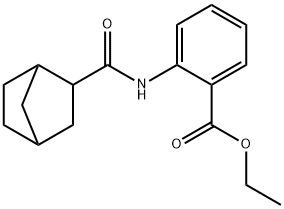 ethyl 2-(bicyclo[2.2.1]heptane-3-carbonylamino)benzoate Struktur