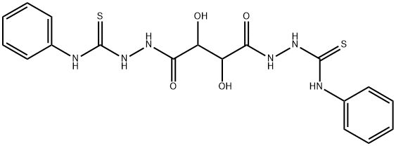 1-[[2,3-dihydroxy-4-oxo-4-[2-(phenylcarbamothioyl)hydrazinyl]butanoyl]amino]-3-phenylthiourea Struktur