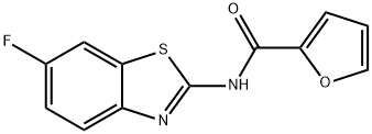 N-(6-fluoro-1,3-benzothiazol-2-yl)furan-2-carboxamide Struktur