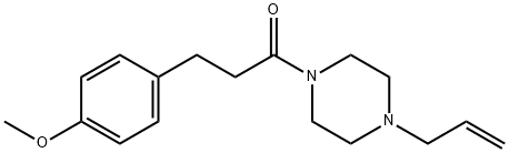 3-(4-methoxyphenyl)-1-(4-prop-2-enylpiperazin-1-yl)propan-1-one Structure