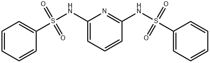 N-[6-(benzenesulfonamido)pyridin-2-yl]benzenesulfonamide Struktur