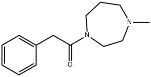 1-(4-methyl-1,4-diazepan-1-yl)-2-phenylethanone Struktur