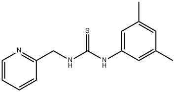 1-(3,5-dimethylphenyl)-3-(pyridin-2-ylmethyl)thiourea Struktur