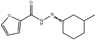 N-[(E)-(3-methylcyclohexylidene)amino]furan-2-carboxamide Struktur