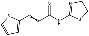 (E)-N-(4,5-dihydro-1,3-thiazol-2-yl)-3-thiophen-2-ylprop-2-enamide Struktur