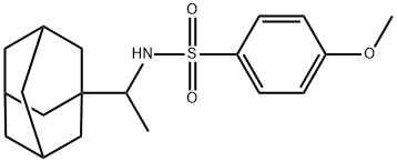 N-[1-(1-adamantyl)ethyl]-4-methoxybenzenesulfonamide Struktur