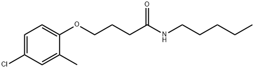 4-(4-chloro-2-methylphenoxy)-N-pentylbutanamide Struktur