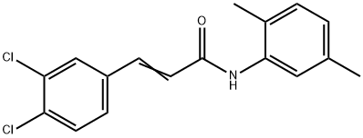 (E)-3-(3,4-dichlorophenyl)-N-(2,5-dimethylphenyl)prop-2-enamide Struktur