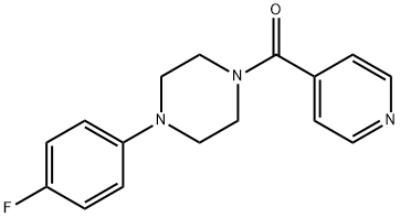 [4-(4-fluorophenyl)piperazin-1-yl]-pyridin-4-ylmethanone Struktur