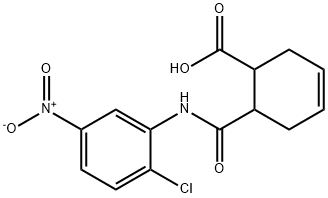 6-[(2-chloro-5-nitrophenyl)carbamoyl]cyclohex-3-ene-1-carboxylic acid Struktur