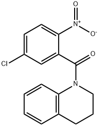 (5-chloro-2-nitrophenyl)-(3,4-dihydro-2H-quinolin-1-yl)methanone Struktur