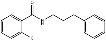 2-chloro-N-(3-phenylpropyl)benzamide Struktur