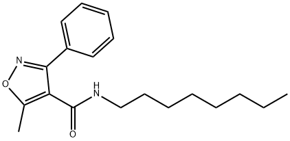 5-methyl-N-octyl-3-phenyl-1,2-oxazole-4-carboxamide Struktur