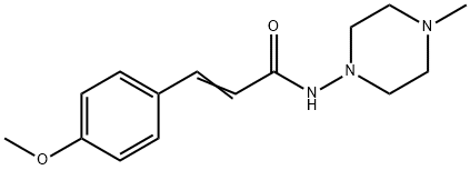 (E)-3-(4-methoxyphenyl)-N-(4-methylpiperazin-1-yl)prop-2-enamide Struktur