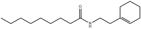 N-[2-(cyclohexen-1-yl)ethyl]nonanamide Struktur