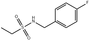 N-[(4-fluorophenyl)methyl]ethanesulfonamide Struktur