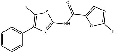 5-bromo-N-(5-methyl-4-phenyl-1,3-thiazol-2-yl)furan-2-carboxamide Struktur