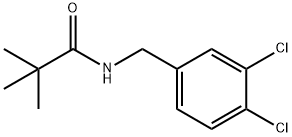 N-[(3,4-dichlorophenyl)methyl]-2,2-dimethylpropanamide Struktur