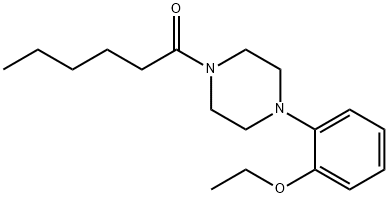 1-[4-(2-ethoxyphenyl)piperazin-1-yl]hexan-1-one Struktur