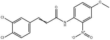 (E)-3-(3,4-dichlorophenyl)-N-(4-methoxy-2-nitrophenyl)prop-2-enamide Struktur