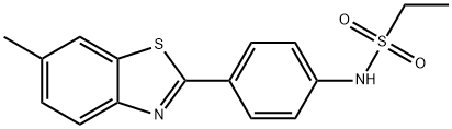 N-[4-(6-methyl-1,3-benzothiazol-2-yl)phenyl]ethanesulfonamide Struktur