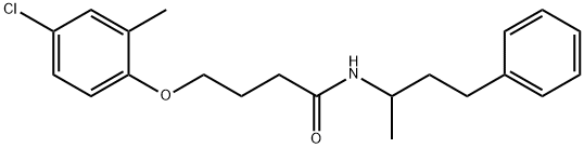 4-(4-chloro-2-methylphenoxy)-N-(4-phenylbutan-2-yl)butanamide Struktur