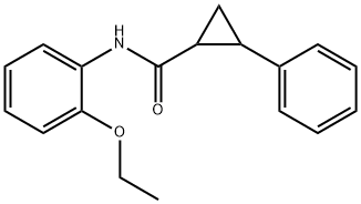 N-(2-ethoxyphenyl)-2-phenylcyclopropane-1-carboxamide Struktur