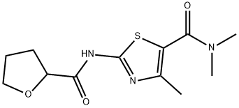 N,N,4-trimethyl-2-(oxolane-2-carbonylamino)-1,3-thiazole-5-carboxamide Struktur