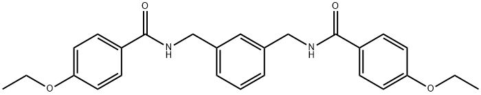 4-ethoxy-N-[[3-[[(4-ethoxybenzoyl)amino]methyl]phenyl]methyl]benzamide Struktur